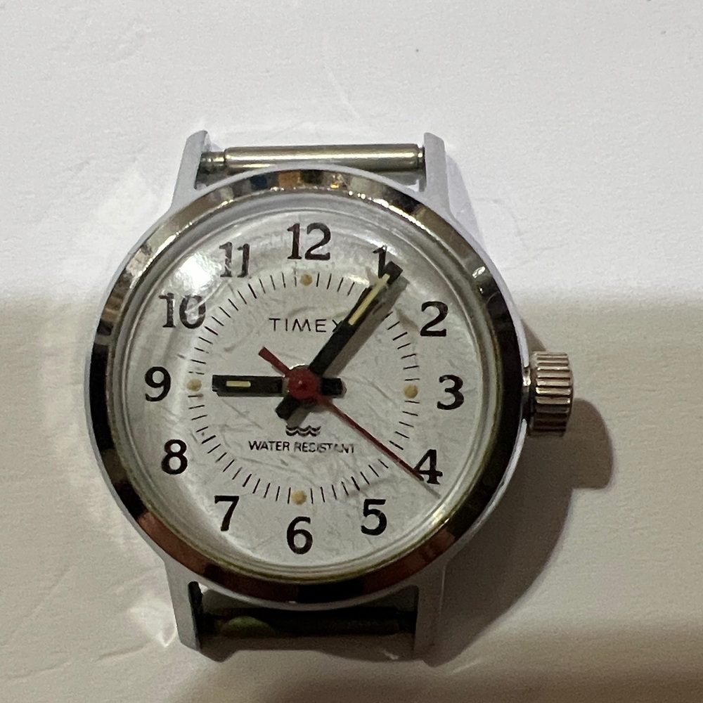 Timex White and Silver Smartwatch Case Water Resistant.